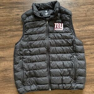NFL x Darius Rucker NY Giants Puffer Vest Men's Large Black Full Zip Fanatics